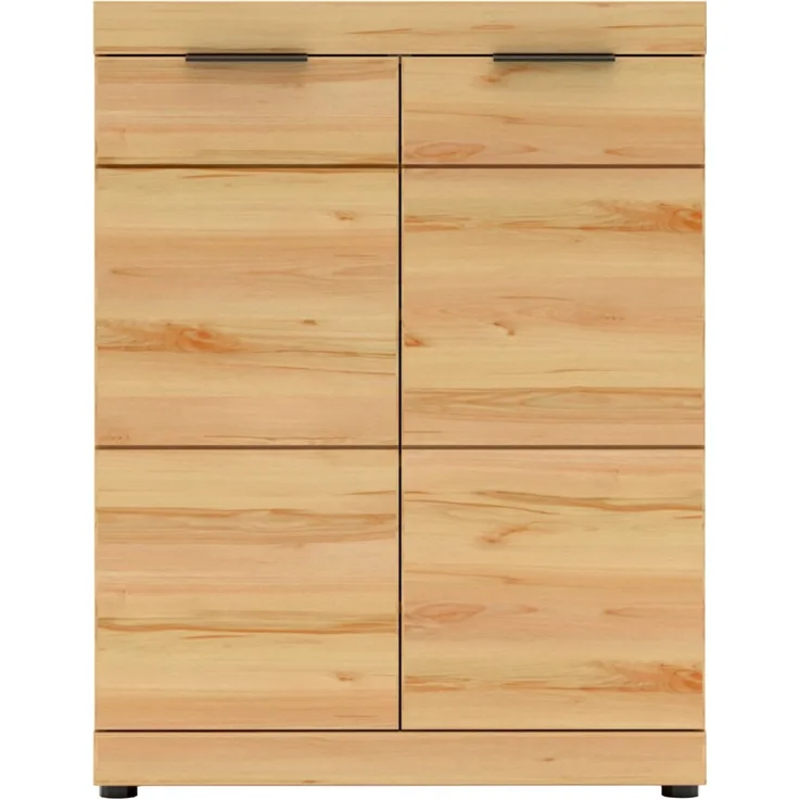 XORA 'OHIO' Schuhkommode Front MDF Wildbuche Nachbildung, Wildeiche, 80 x 105 x 40 cm, mit Softclose, Platz für ca 15 Paar Schuhe
