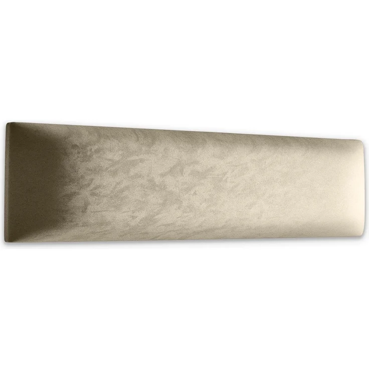 Muralo Samt Wandkissen Stoff Polsterpaneel Schlafzimmer Wohnzimmer Bett Wandpolster Bettkopfteil Lendekissen Modern Luxus Gepolstert Polster Paneel (Creme, 90x30 cm) – Bild 1