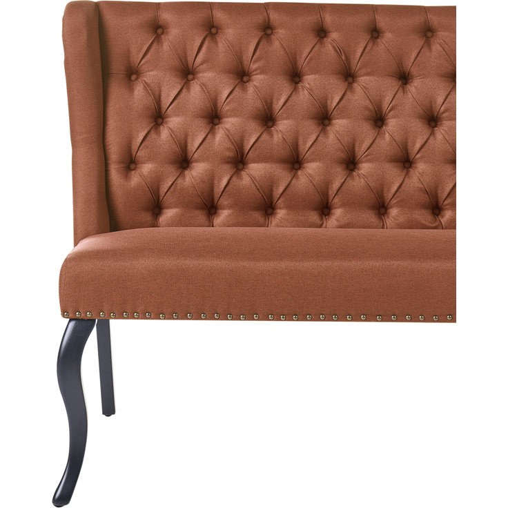Polsterbank 2-Sitzer TORSBY Stoff Goldbraun – Bild 6