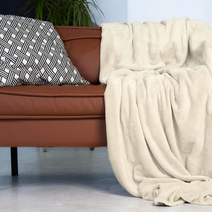 Wohndecke Kuscheldecke super weich & flauschig – warme Fleecedecke, Gräfenstayn, warme Wolldecke, Sofadecke & Tagesdecke - Überwurf Sofa, Couch – Bild 5