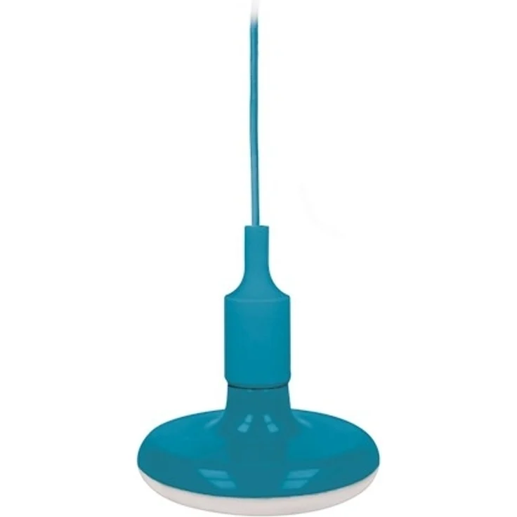 E27 Stylische LED Hängelampe Hängeleuchte Pendelleuchte Lampe 18W 1620lm Blau Neutralweiß inkl. Fassung 1 Meter in Schwarz