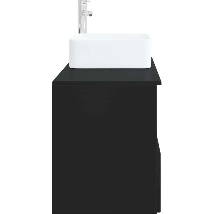 vidaXL Badezimmerschrank-Set 2 stk. Schwarz 83 x 35 x 80 cm 3404065 – Bild 5