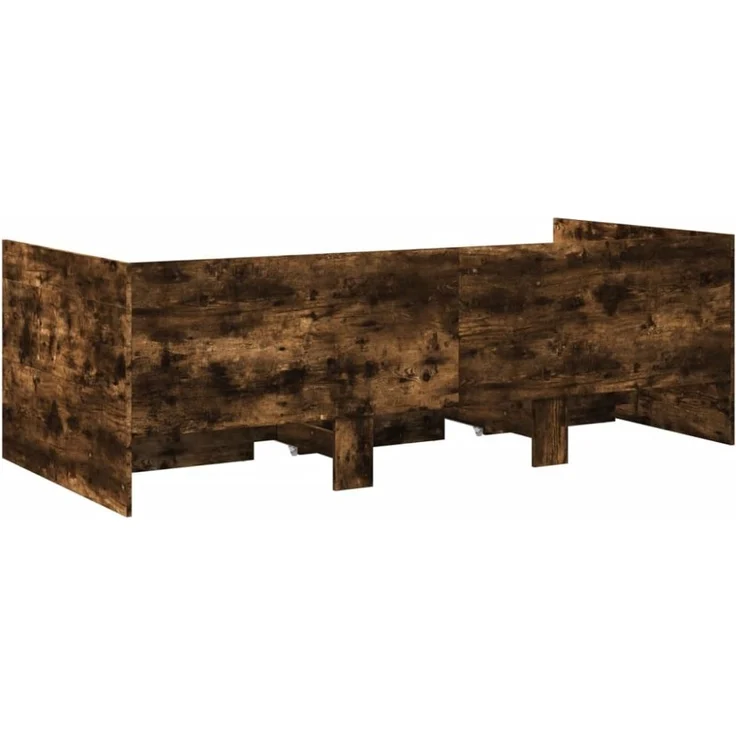 vidaXL Tagesbett mit Schubladen ohne Matratze Räuchereiche 90x200 cm 3280822 – Bild 3