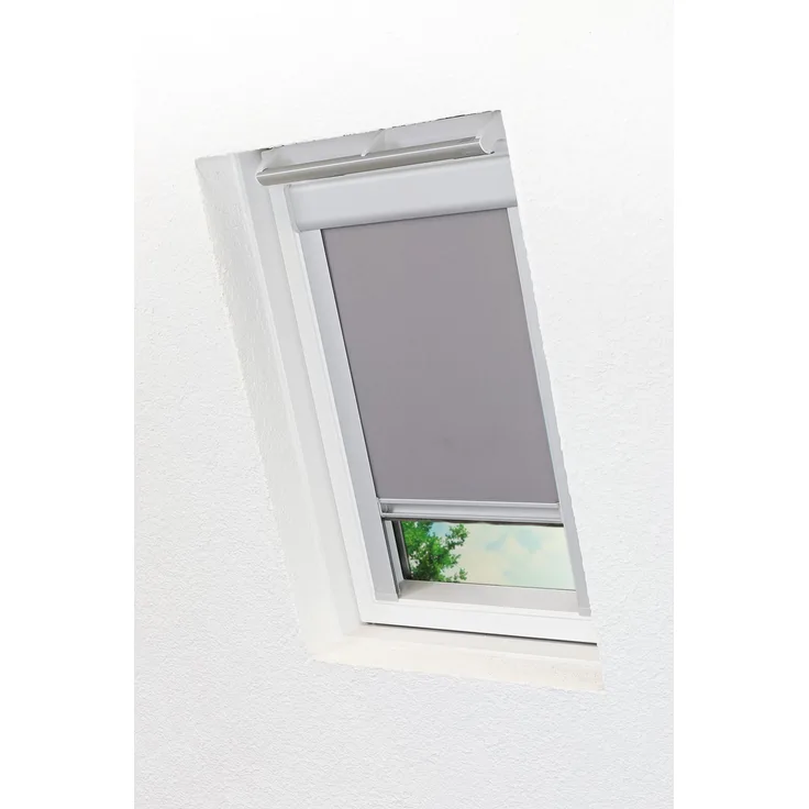 Lysel - Qualitätsdachfensterrollo abdunkelnd hellgrau Rollo geeignet für Velux Dachfenster MK06, 306, (B x H) 61.30cm x 99.50cm in grau/hellgrau