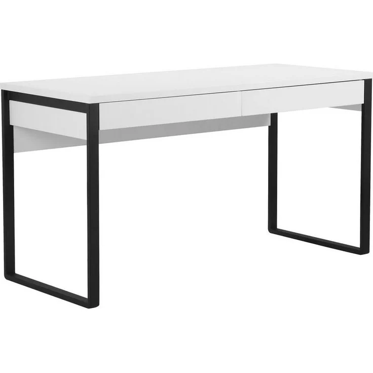 Places of Style Schreibtisch Moid, Computertisch im modernen Design, Breite 120/140/160 cm, mit Metallbeinen & Schublade – Bild 2