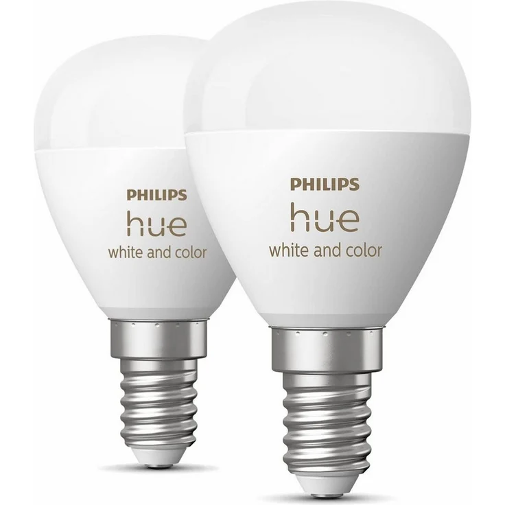 Philips Hue LED Luster E14 2er 5,1W 470lm White Color Amb. BT EEK F – Bild 1