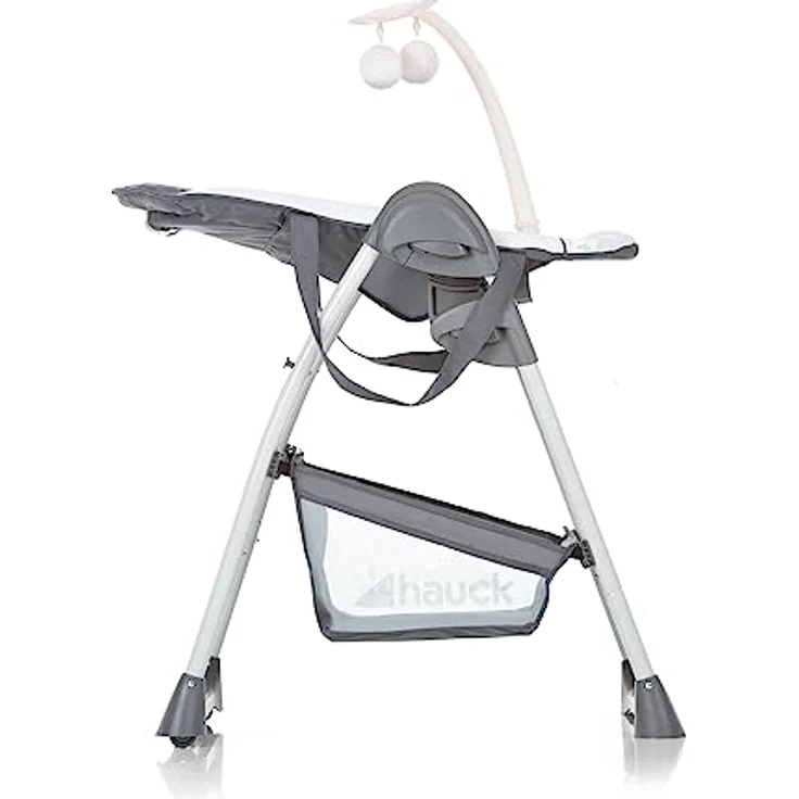 Hauck Disney Baby & Kinder Hochstuhl Sit N Relax, Set inkl. Höhenverstellbares Gestell mit Räder und Korb, Babyliege mit Spielbogen und Kindersitz mit Tablett, Klappbar, Mickey Cool Vibes Grau – Bild 6