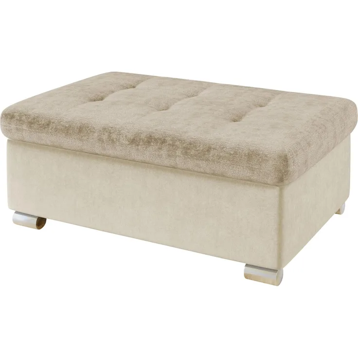 Polsterhocker Niko Groß (Farbe: Venus Velvet 2927 + Miu 2041)