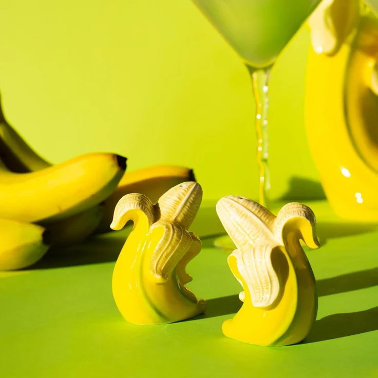 Donkey Salz- & Pfefferstreuer Banana Romance gelb – Bild 5
