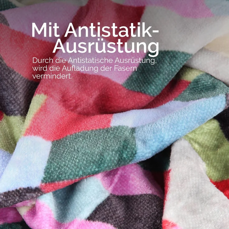 Bestlivings Wohndecke 150x200cm in 2 Designs, Kuscheldecke für Wohnzimmer, hochwertiges Cashmere-Feeling, antistatischer Sofaüberwurf pflegeleicht Trapez – Bild 5