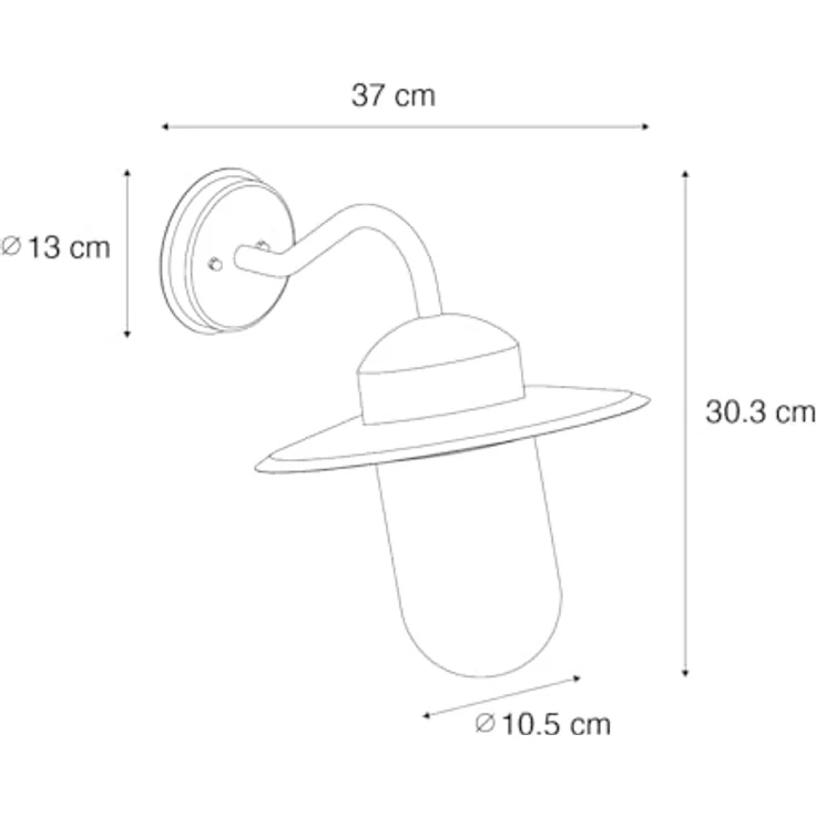 Qazqa Kansas I, Moderne Außen Wandleuchte dunkelgrün, IP44, Stahl rund, LED geeignet E27 – Bild 4