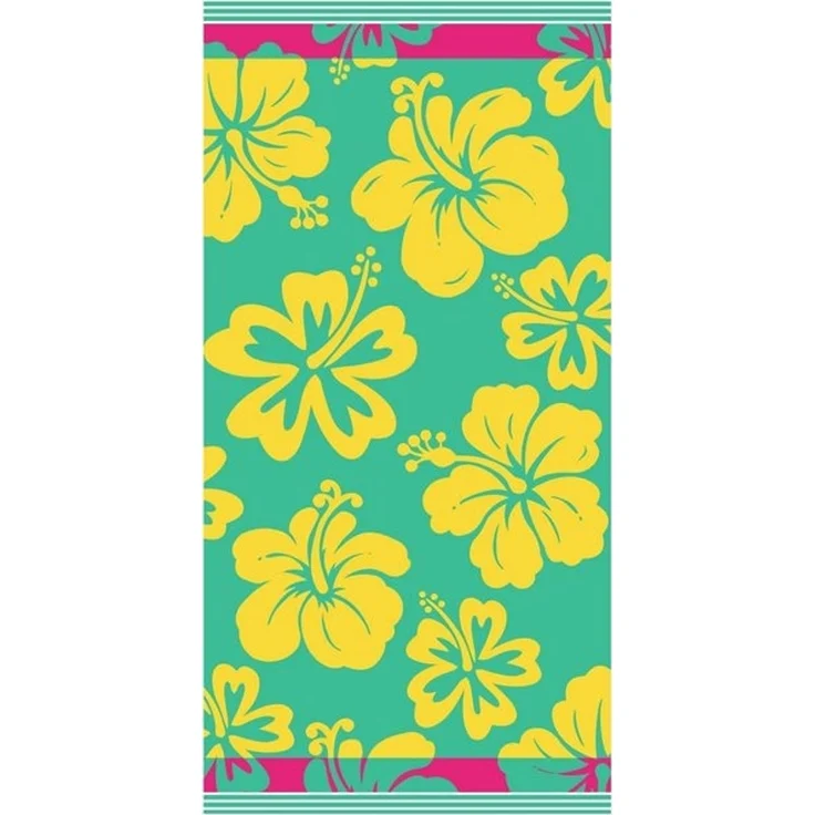 jilda-tex Strandtuch Hawaiian Hibiscus, mit geblümtem Motiv – Bild 3