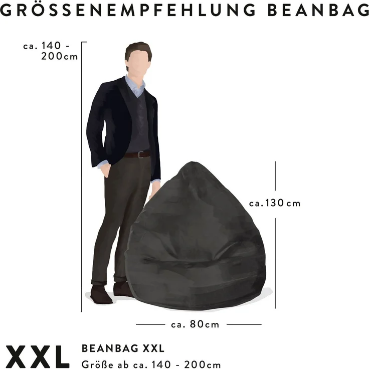 Magma Heimtex Sitzsack BeanBag SHARA XXL (1 St) – Bild 3