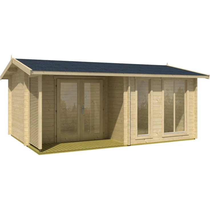 Lasita Maja Gartenhaus Brighton 44 ISO Gartenhaus aus Holz Holzhaus mit ...
