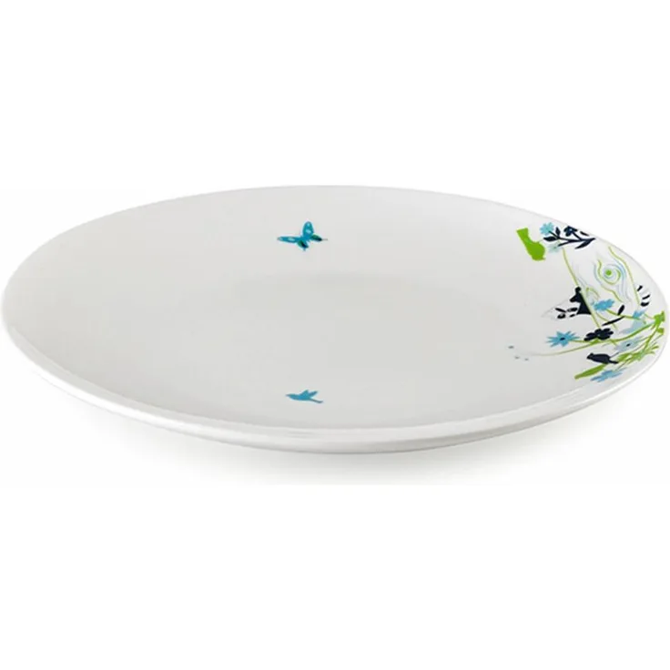 Authentics Table Stories Teller Flach, Ø 21 cm, Tree Hugger, Dekor Mehrfarbig, Porzellan, 2321101