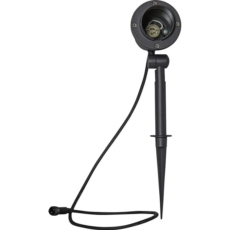 Outdoor Spot-Fassung Focus, GU10, 230V schwarz einstellbarer Winkel