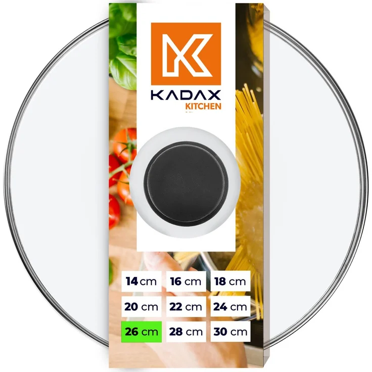 KADAX Deckel Hitzebeständiges Glas für einen 26 cm Topf – Bild 1