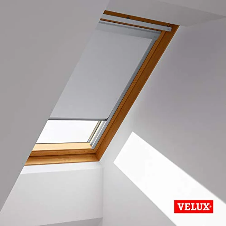 Verdunklungsrollo DBL C02 4204, VELUX, verdunkelnd, ohne Bohren, in Führungsschienen, VELUX »Pick & Click!«, alufarbene Führungsschienen & Griffleiste – Bild 4