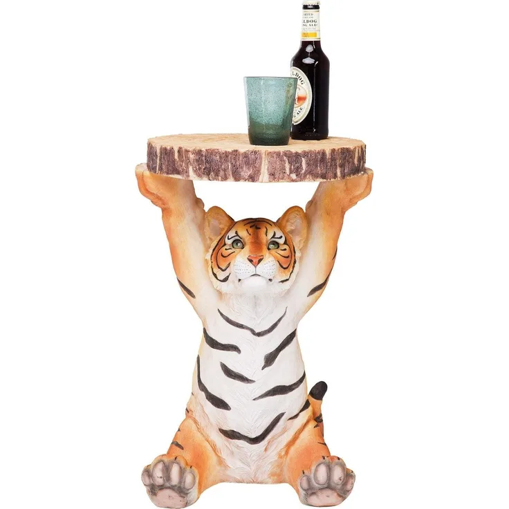 KARE Design Beistelltisch Animal Tiger Ø35cm 78892
