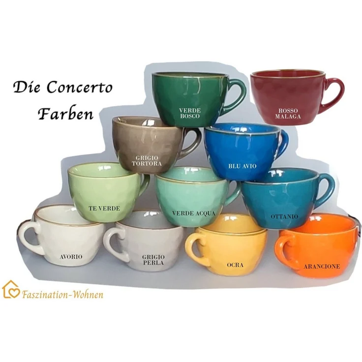 Suppenschüssel mit Henkel 15 cm Concerto Ocra – Bild 3