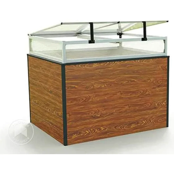 GFP Hochbeet Kräuter-Gemüse-Beet Aluminium CHRISTINA - 119x99x77cm - Holzoptik – Bild 3