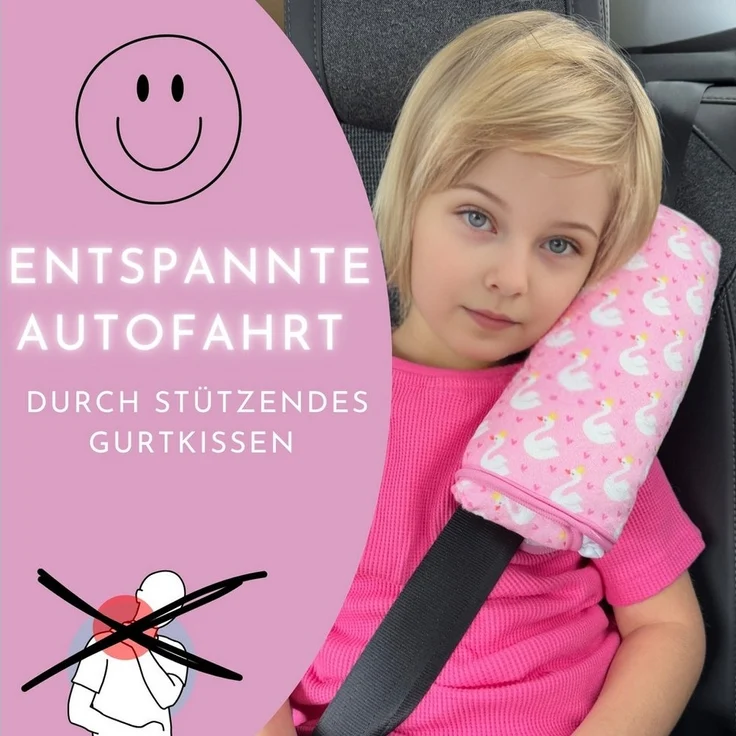 HECKBO Schlafkissen Auto Schlafkissen Schwan – Bild 2