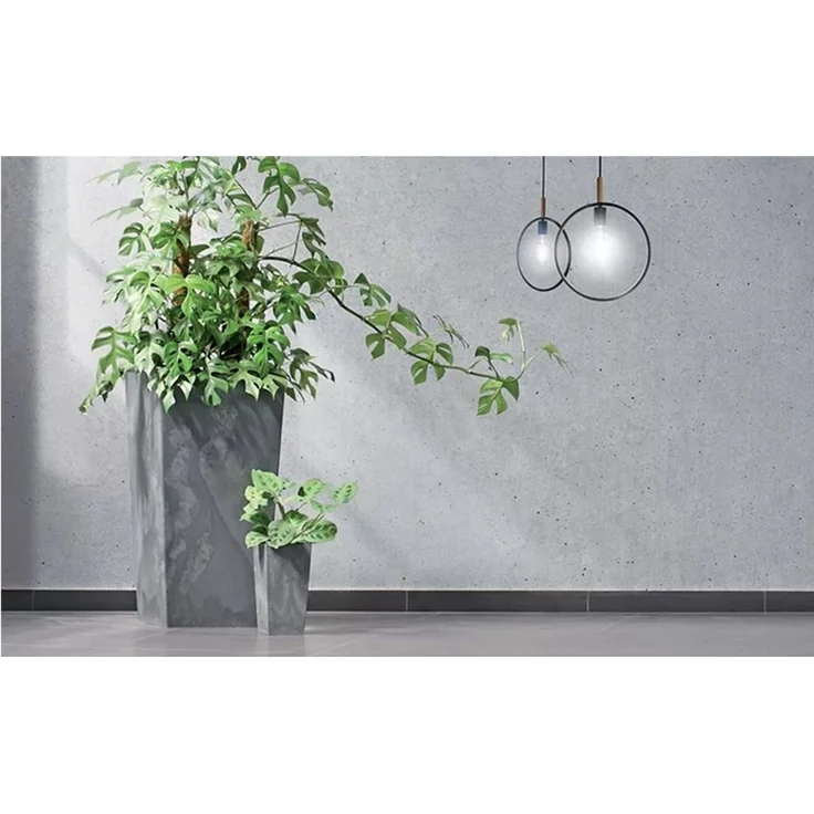 Prosperplast Blumentopf Urbi Square Beton, Pflanzeinsatz, 140x264 mm 4L [Fassungsvermögen], 2L [Pflanzeinsatz] – Bild 3