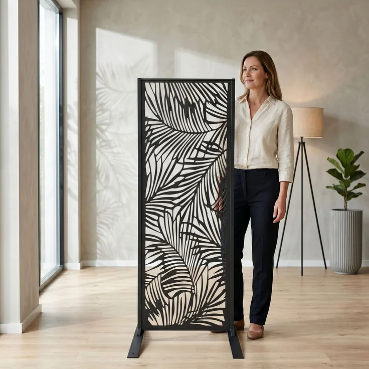 Dekorative Metallpaneel Metallsichtschutzwand - Flieder – Bild 6