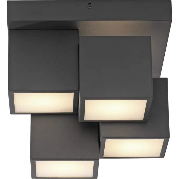 JUST LIGHT Deckenleuchte TETRIS, Ein-/Ausschalter, LED fest integriert, Warmweiß, LED – Bild 1
