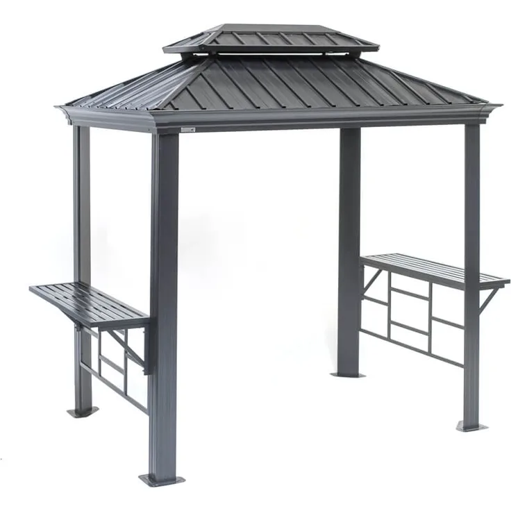 Sojag 'Messina' Grill Pavillon, Aluminium Anthrazit, 179 x 292 x 262 cm