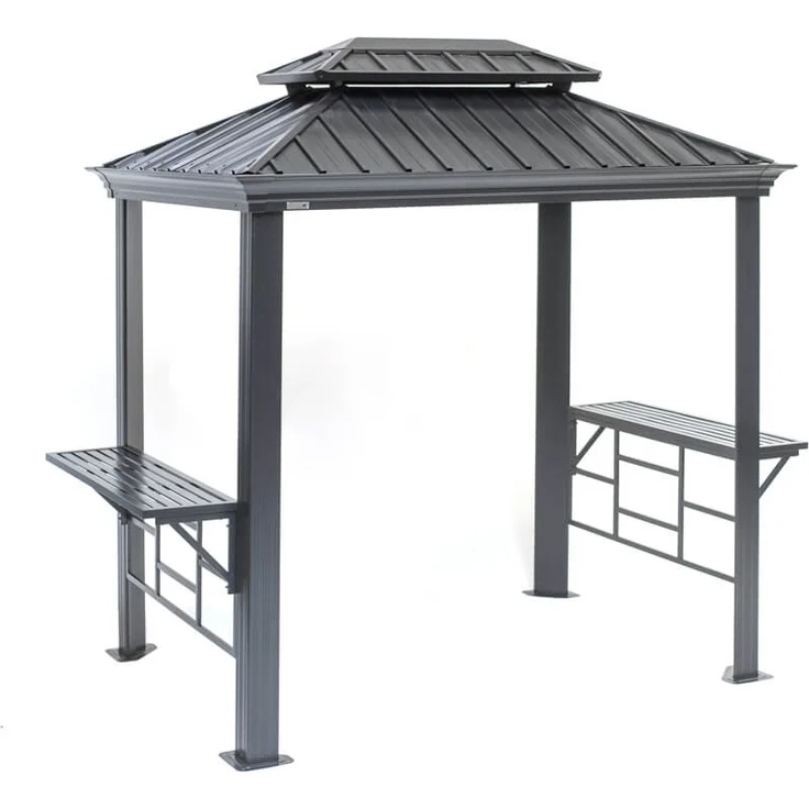 Sojag 'Messina' Grill Pavillon, Aluminium Anthrazit, 179 x 292 x 262 cm – Bild 1