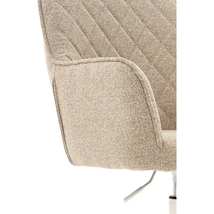 XORA 'MARTHA' Drehstuhl, Webstoff natur, 57 x 100 x 62 cm, höhenverstellbar und 120 kg belastbar – Bild 2