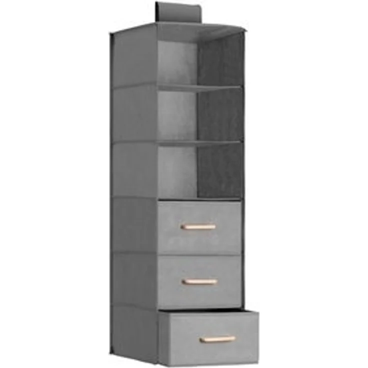 Navaris Hängeregal Hängeregal mit 6 Fächern 35x30x108cm - platzsparende Hängeaufbewahrung, 1-tlg. – Bild 6