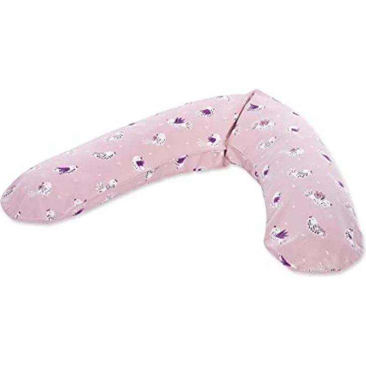 Theraline Ersatzbezug für Stillkissen Das Komfort 180 cm, Vöglein-Motiv, Rosé, 100% Baumwolle, Oeko-Tex Standard 100 zertifiziert – Bild 1