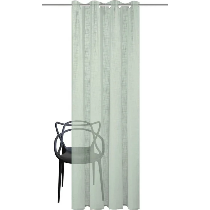 Home Basics Vorhang SOFTY (1 St), Ösen, halbtransparent, Ösenschal SOFTY Uni – Bild 2