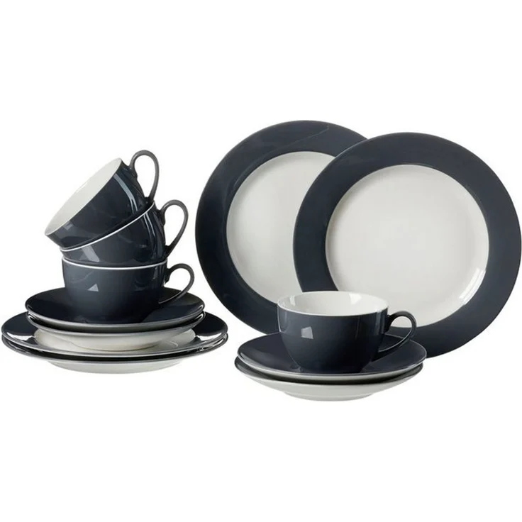 Ritzenhoff & Breker DOPPIO Kaffeeservice 12-teilig Anthrazit – Bild 4