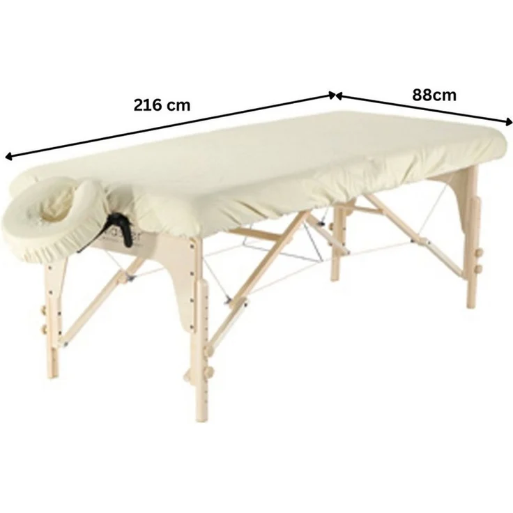 Duke-Handel Massageliegenbezug inkl. Kopfpolster, 100 % Mikrofaser, Gummizug: rundum, (2 Stück), knitter- und pillingbeständig, superleicht und ultraweich – Bild 2