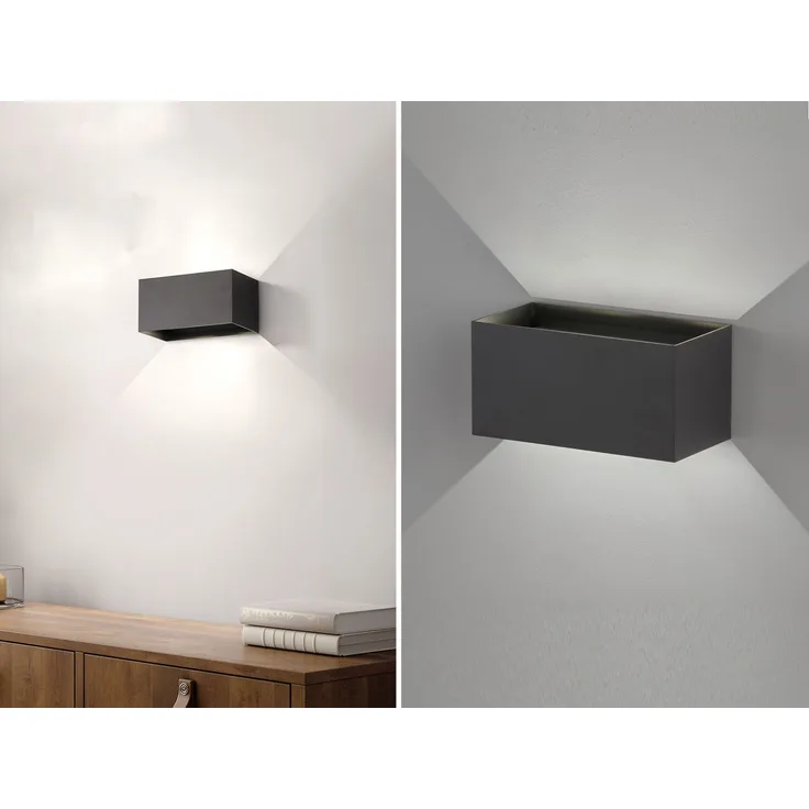 Fischer & Honsel 30516 LED Außenwandleuchte Wallo sandschwarz IP44 3000K