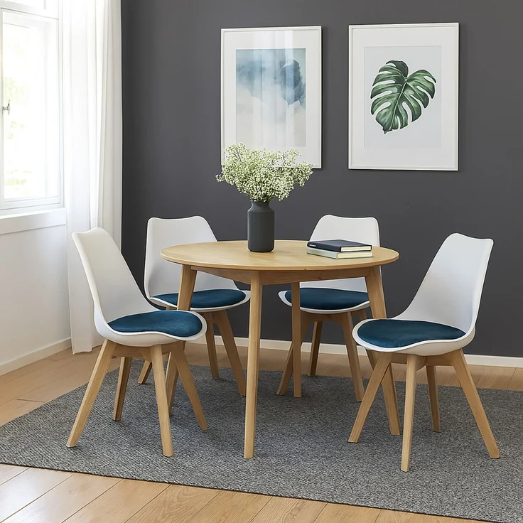 HTI-Living Esszimmerstühle im skandinavischen Stil 4er Set Design-Stühle mit. – Bild 2