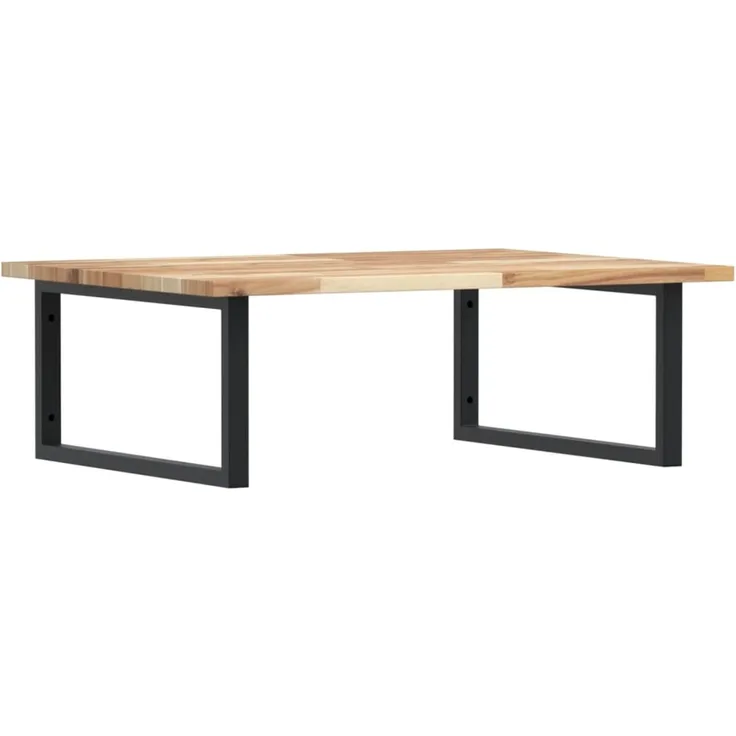 vidaXL Waschbeckenregal Wandmontage Stahl und Akazienholz 3302893