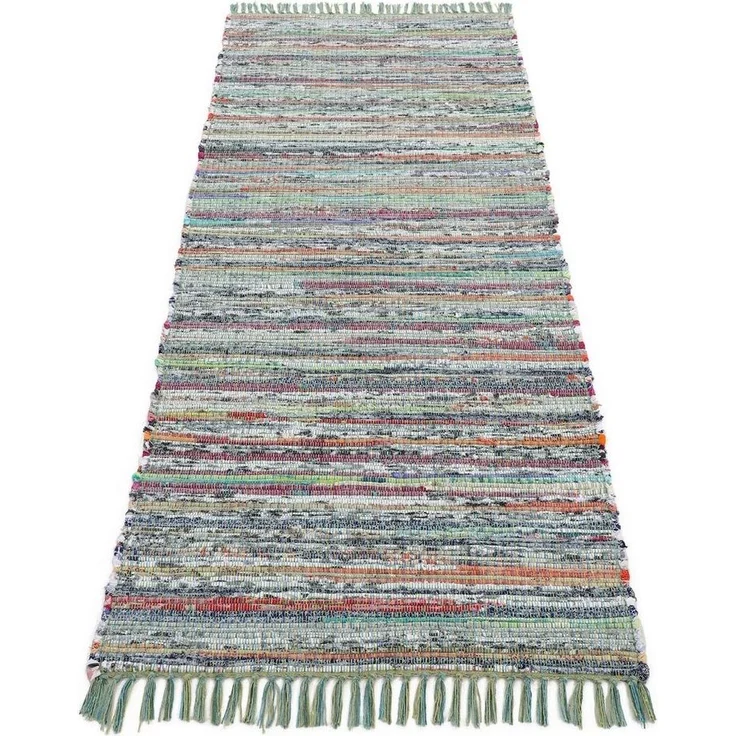 carpetfine Teppich Kelim Chindi, Wendeteppich, rechteckig, Höhe: 6 mm, handgewebt, Fleckerlteppich mit Fransen, auch vielen in Läufergrößen – Bild 1