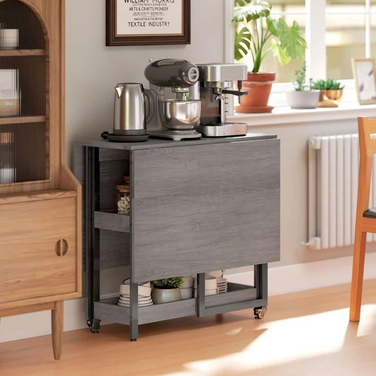 HOMCOM Esstisch, Spanplatte, Metall, Grau, 133,4L x 80B x 75H cm – Bild 8