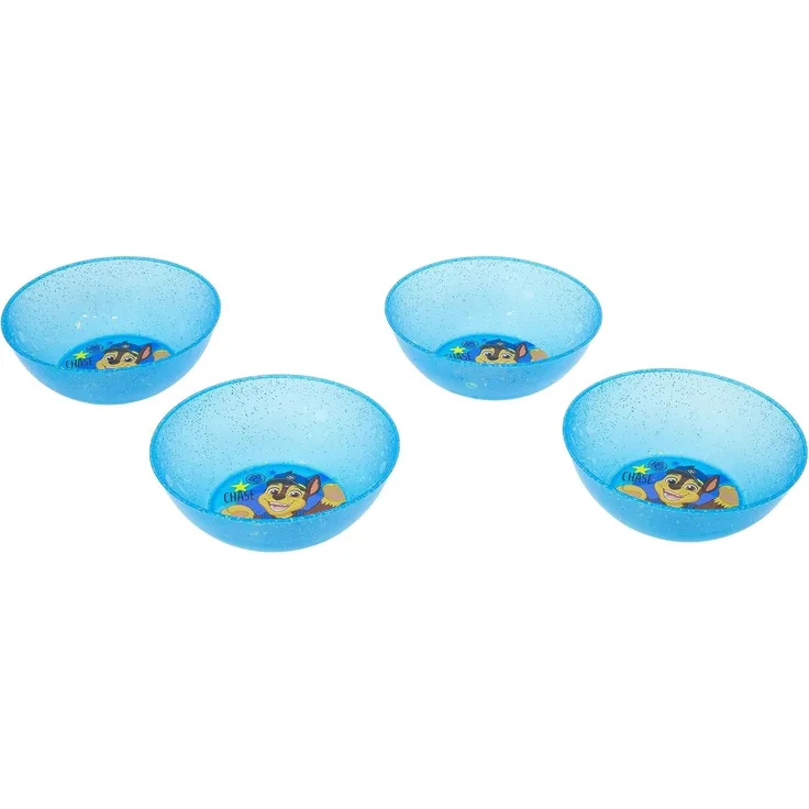 PAW PATROL Kinderschale Set 4 teilig Polypropylen für Zuhause Kindergarten und Ausflug, (Spar-Set, 4-tlg)