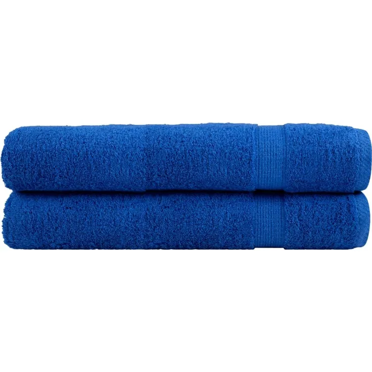 vidaXL Premium Saunatücher SOLUND 2 Stk. Blau 80x200 cm 600 g/m² 137194