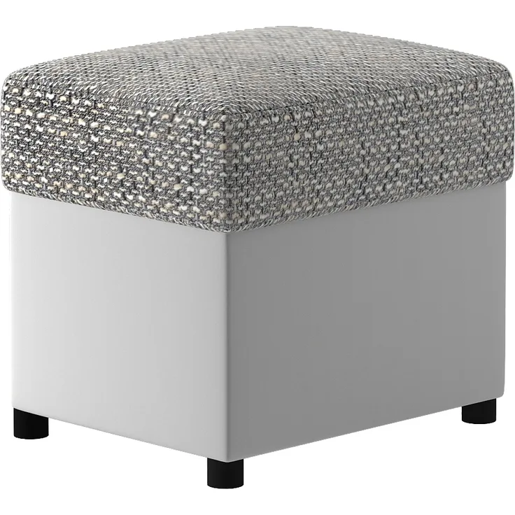 Pouf R2, Fußhocker, Grau