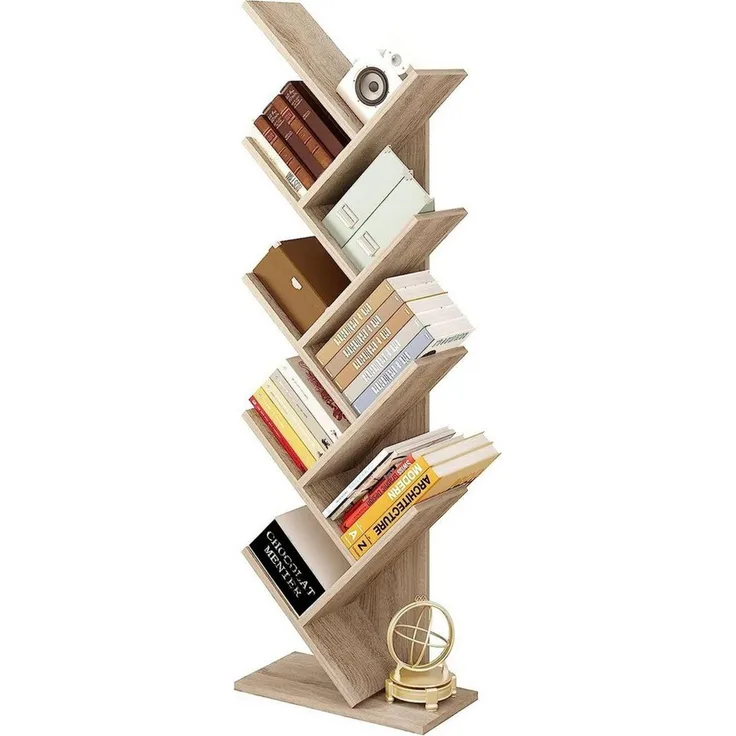 EUGAD Bücherregal, 1-tlg, Raumteiler Aktenregal Aufbewahrungregal Standregal