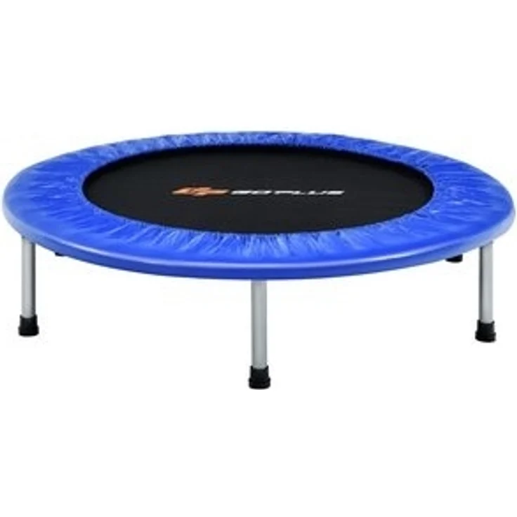 COSTWAY Ø 97cm Mini Trampolin, Fitness Trampolin faltbar, Kindertrampolin bis 150kg belastbar, Gartentrampolin, Indoor- und Outdoortrampolin für Kinder und Erwachsene – Bild 6