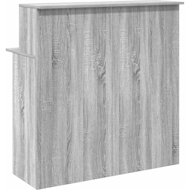 vidaXL Empfangstheke Grau Sonoma 100x50x103,5 cm Holzwerkstoff 859029 – Bild 6