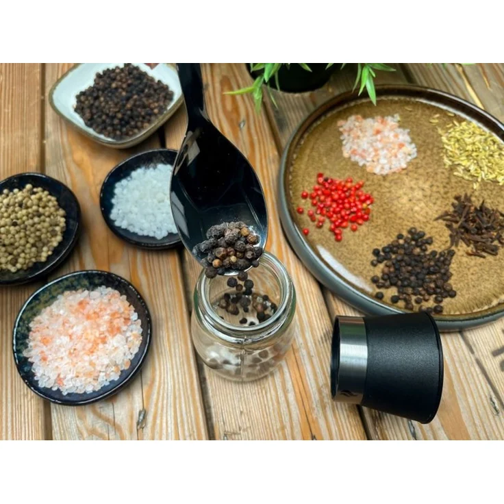 Grillfürst Gewürzmühle 3er Set - für Salz, Pfeffer, Gewürze und Gewürzmischungen – Bild 4