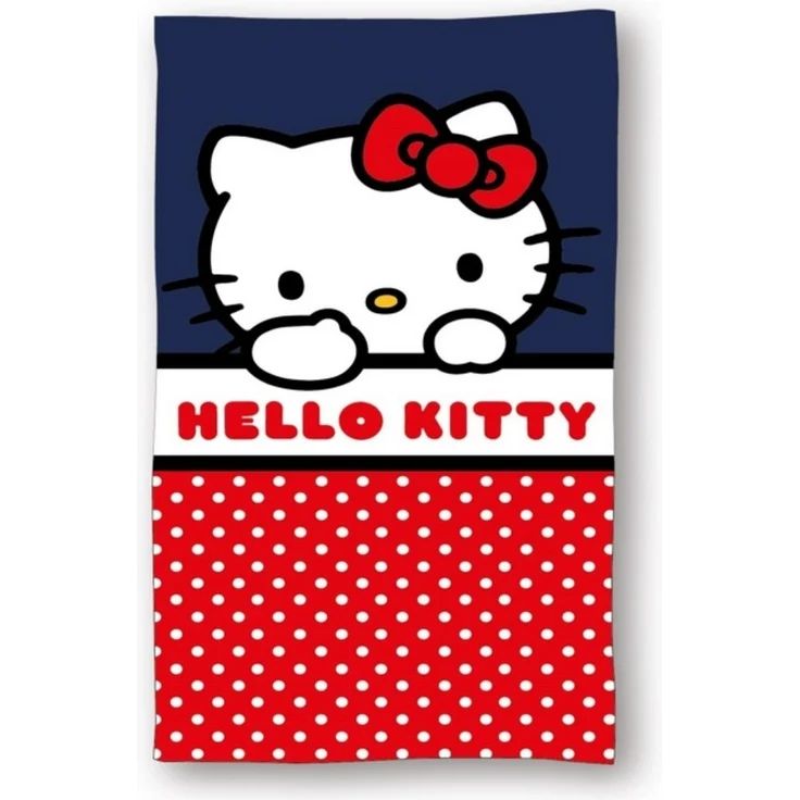 Hello Kitty Badehandtuch Strandtuch 70x140 cm aus Baumwolle – saugfähig & weich – Bild 1
